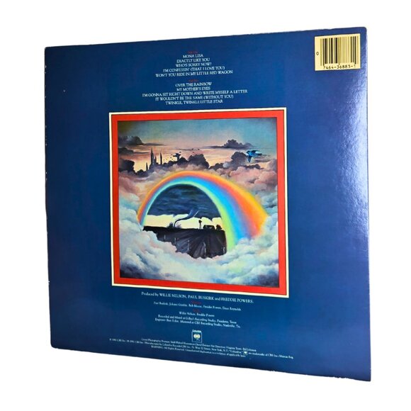WILLIE NELSON - Somewhere Over The Rainbow LP Vinyl Record VG+ - Picture 2 of 2